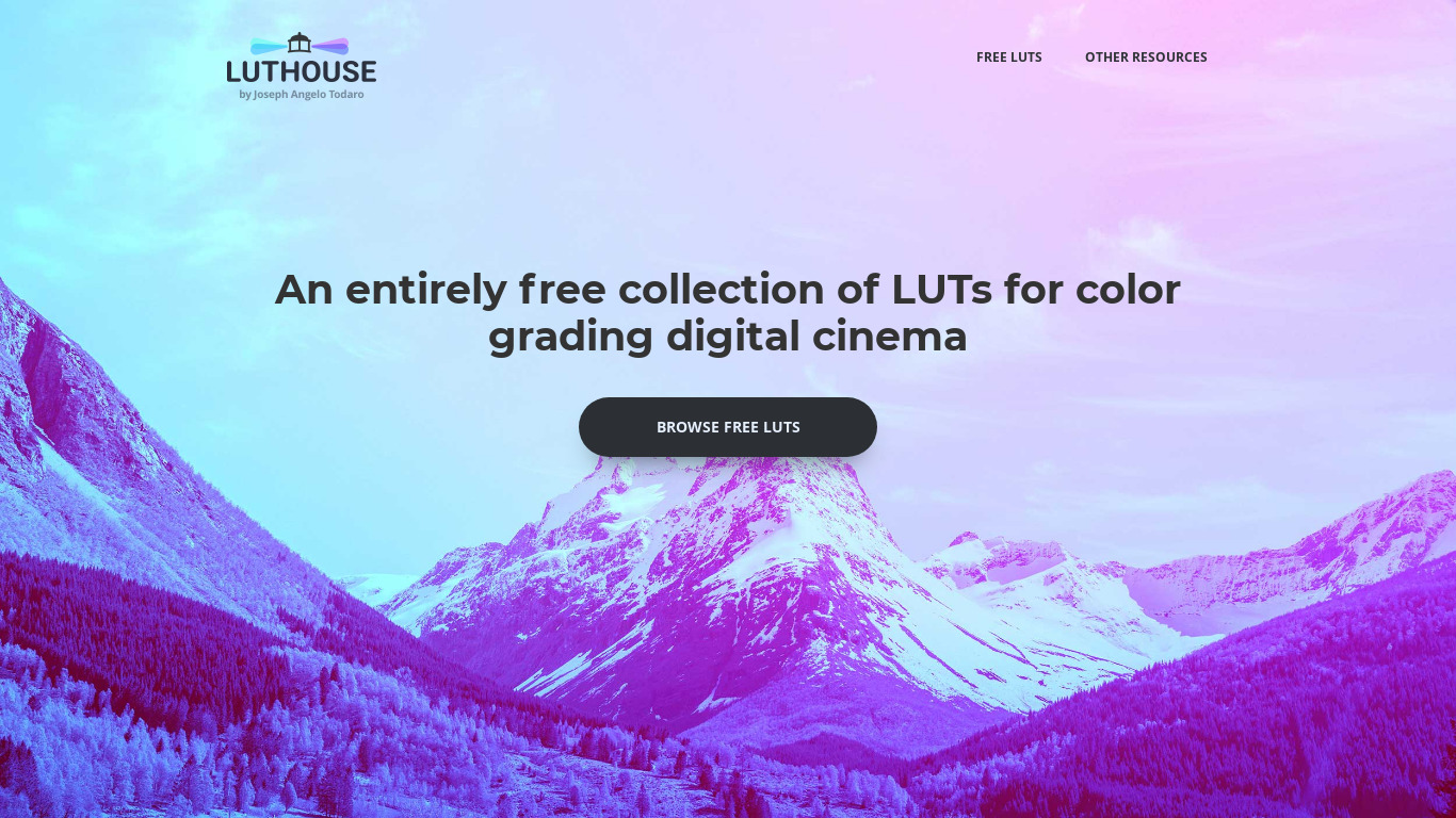 Luthouse Landing page