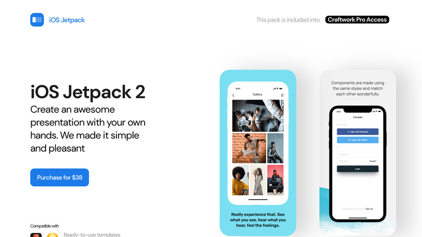 iOS Jetpack Landing Page
