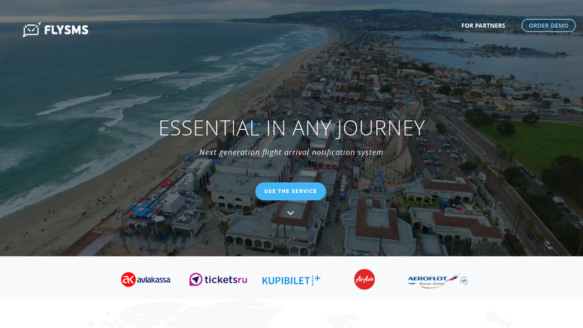 Flysms Landing Page