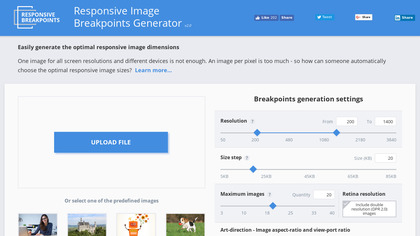 Responsive Image Breakpoint Generator image