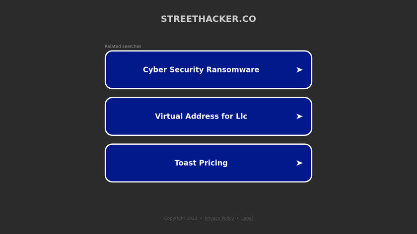 Streethacker Landing Page