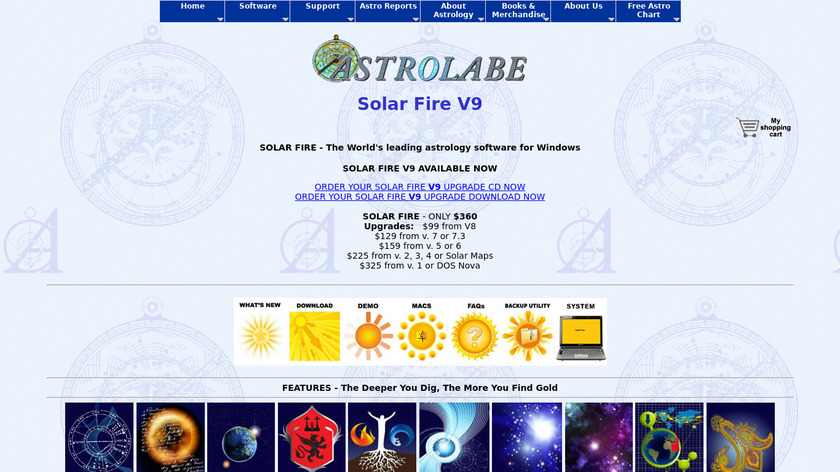 alabe.com Solar Fire Landing Page
