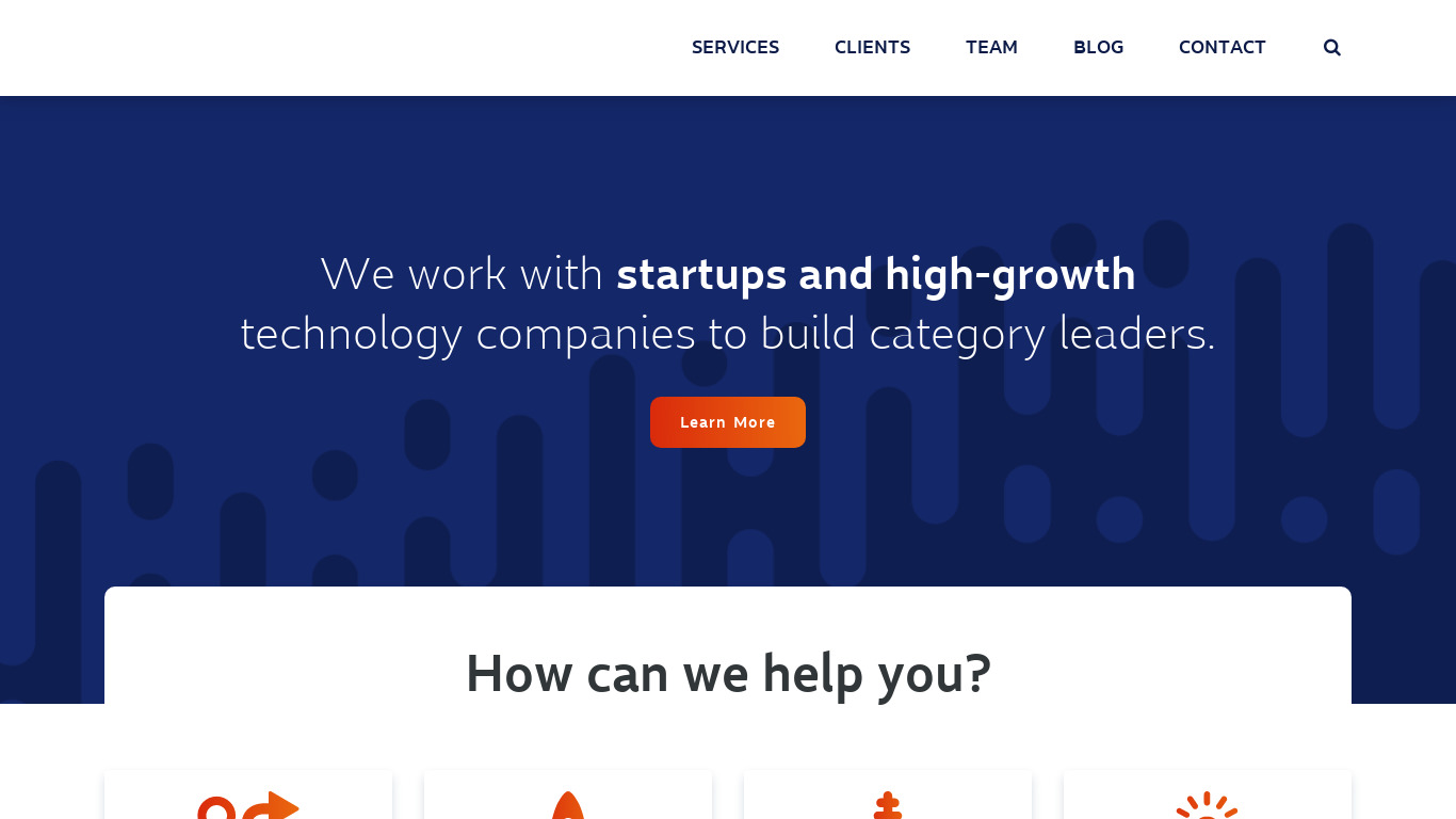 280Blue Landing page