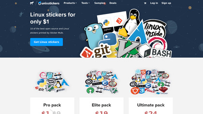 Unixstickers by Sticker Mule image