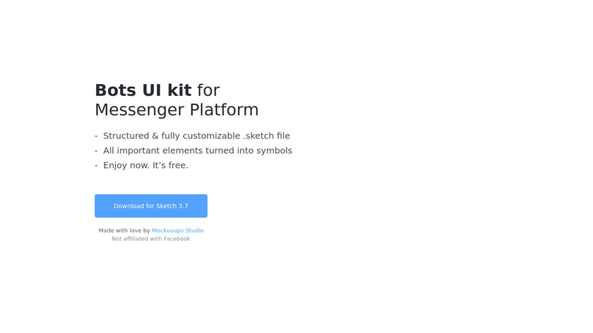 Bots UI Kit Landing Page