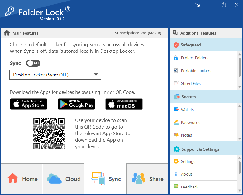 Folder Lock Folder Lock cross platform sync