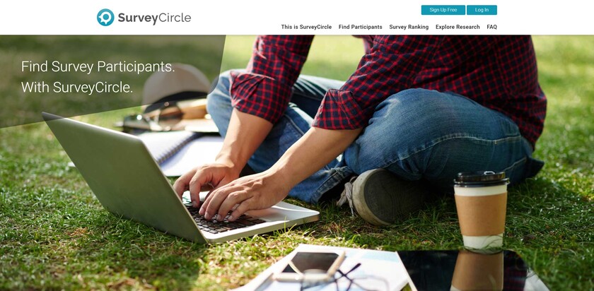 SurveyCircle Landing Page