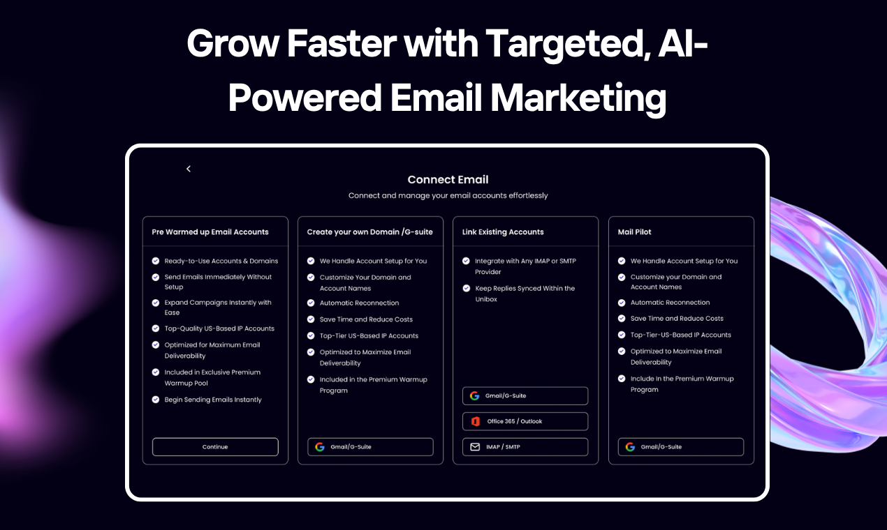 SalesTarget.ai Email Accounts