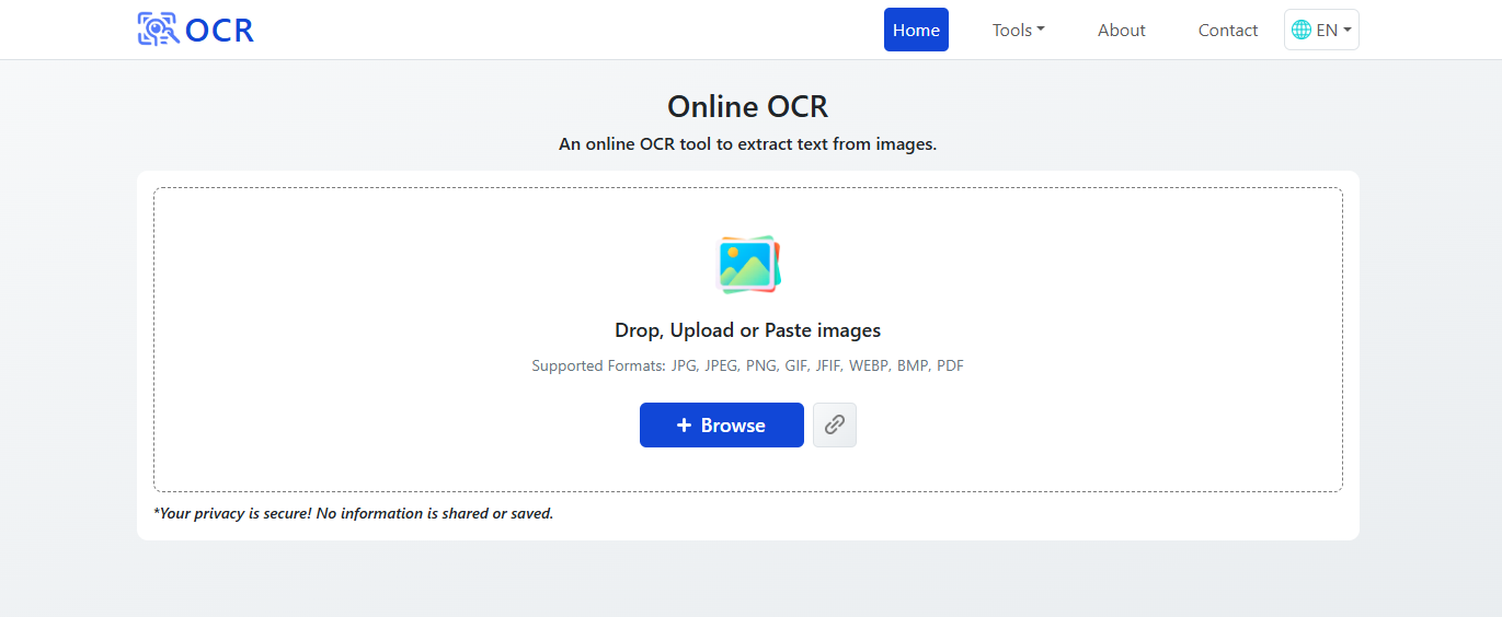 OCR.ac Online OCR Tool