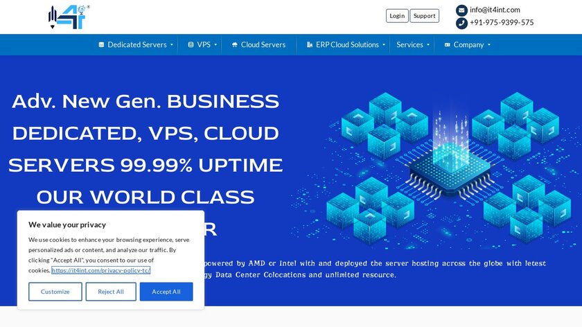 iT4iNT Landing Page