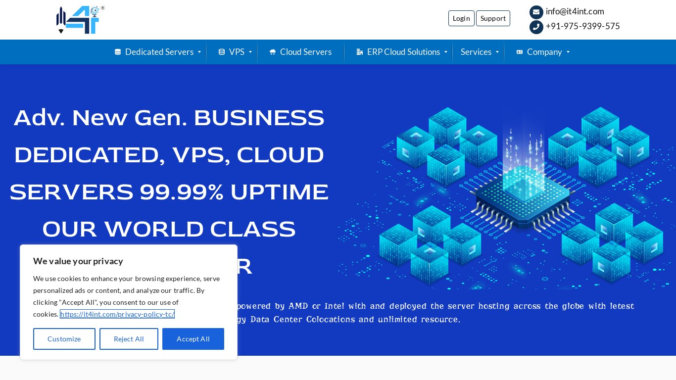 iT4iNT Landing page