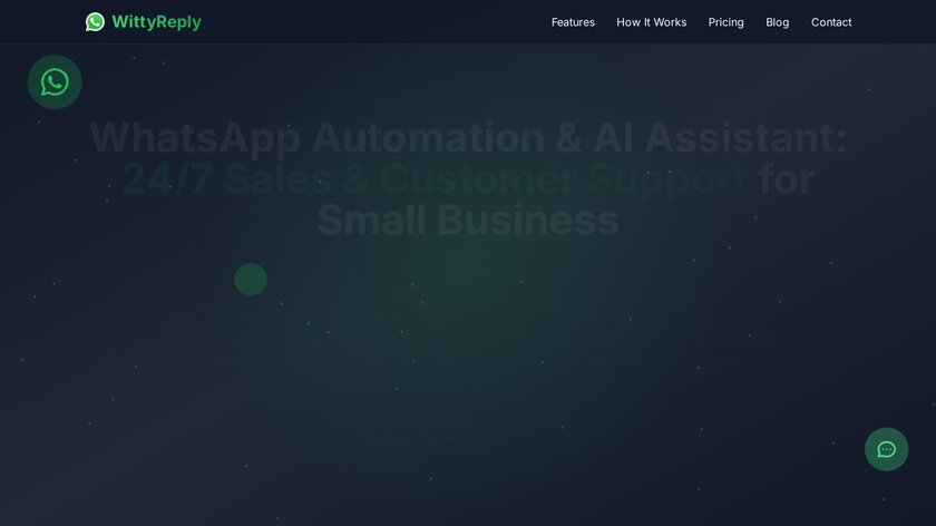 WittyReply Landing Page
