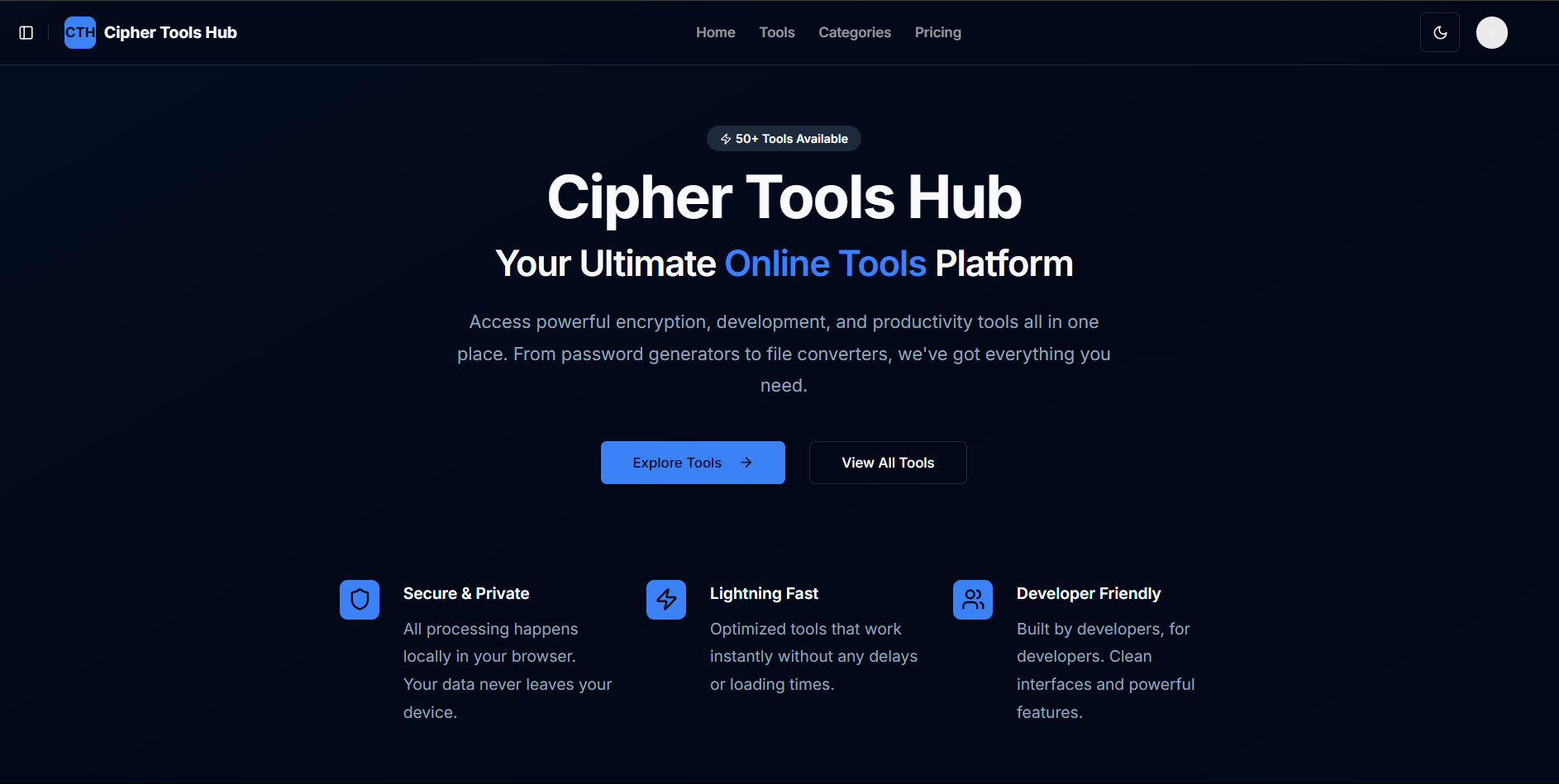 Cipher Tools Hub 