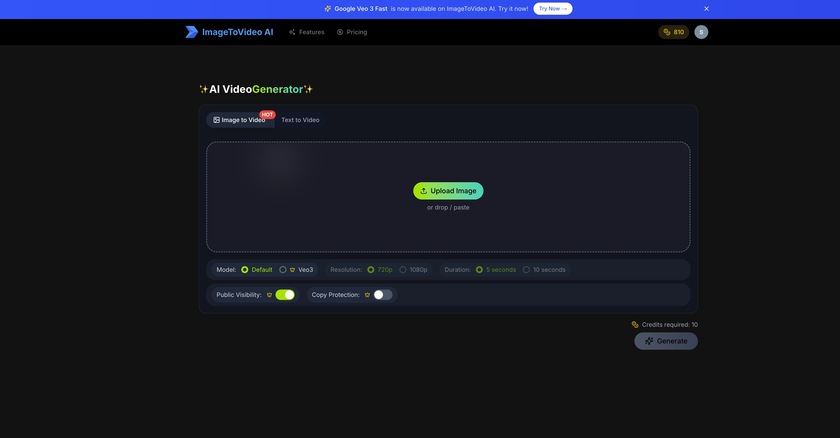 Veo 3 Video Generator Landing Page