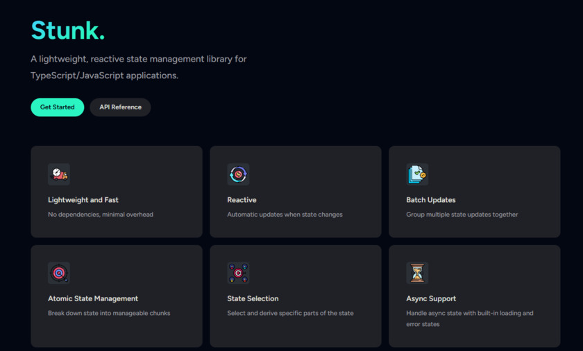 Stunk Landing Page