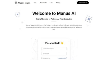 Manus AI Login image