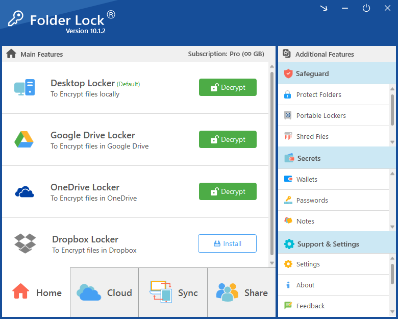 Folder Lock Folder Lock UI
