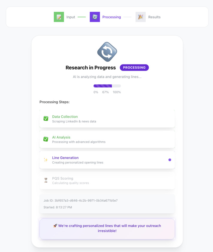 ProspectLines.ai Landing Page