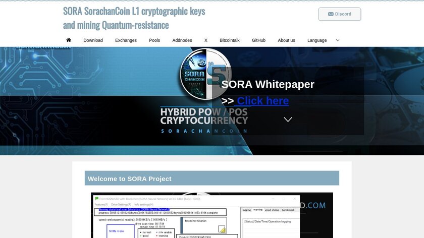 SORA L1/L2 Landing Page
