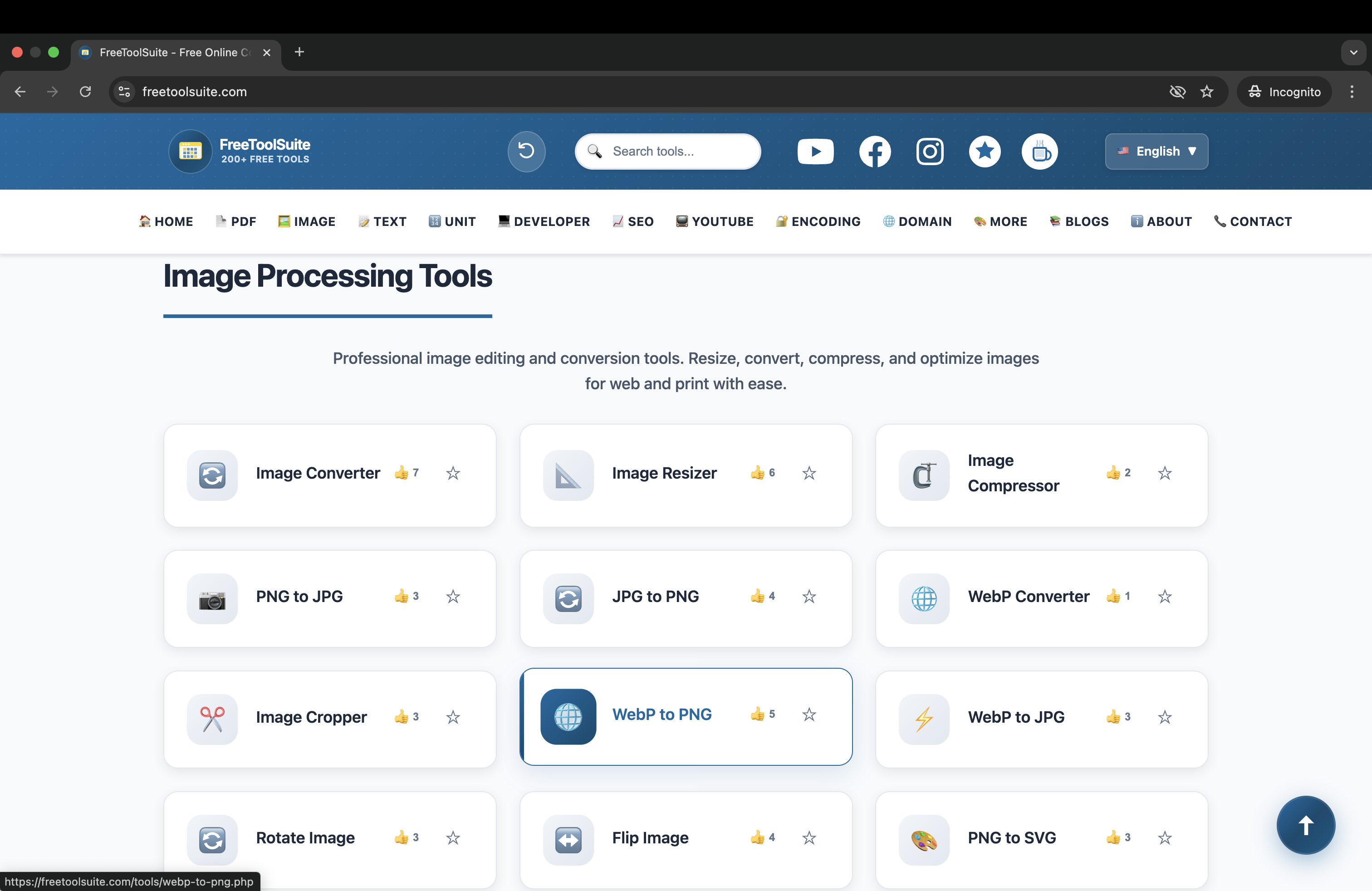 FreeToolSuite HomePageDemo