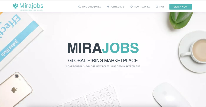 Mirajobs Landing Page