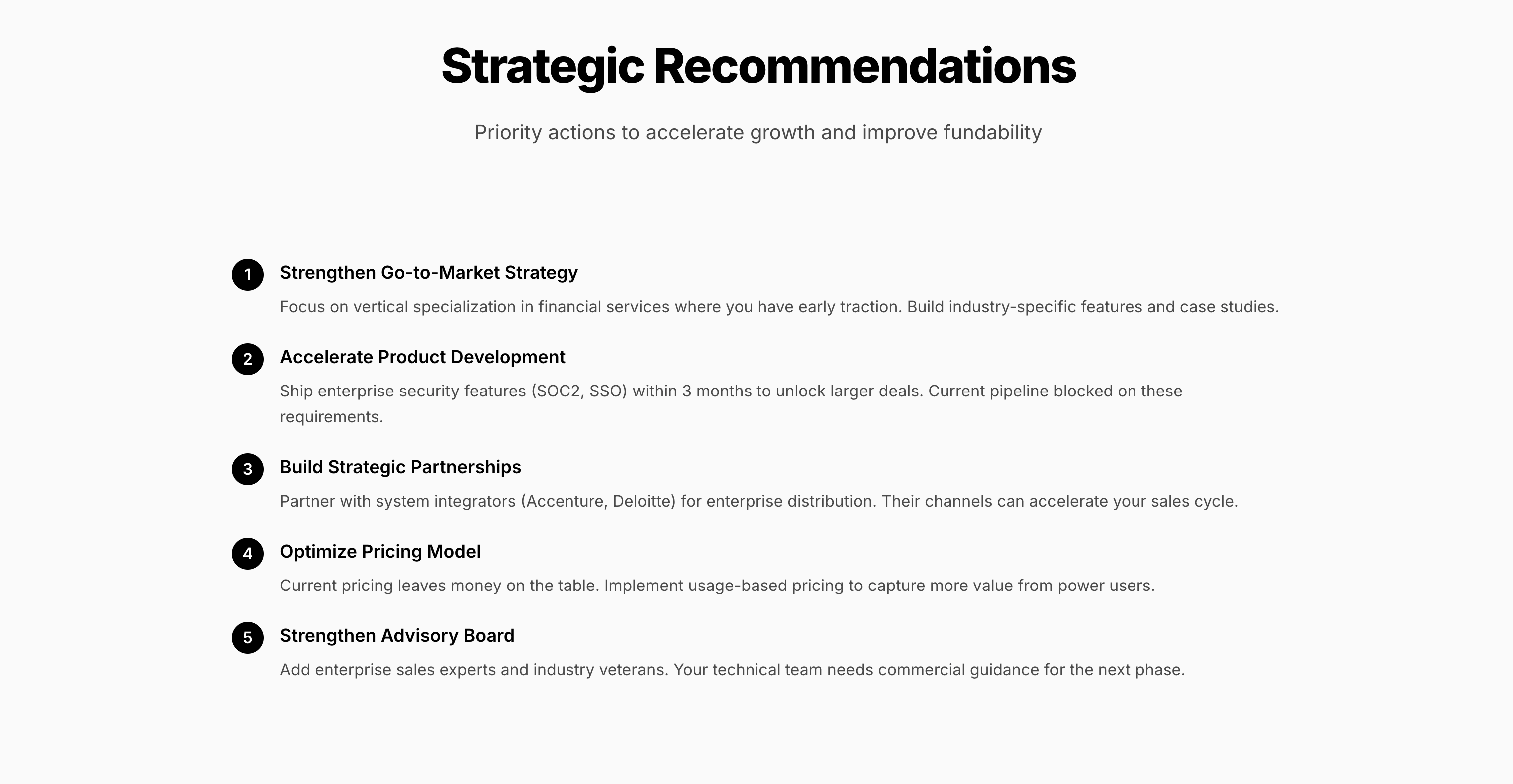 FLASH Intelligence Strategic Recommendations