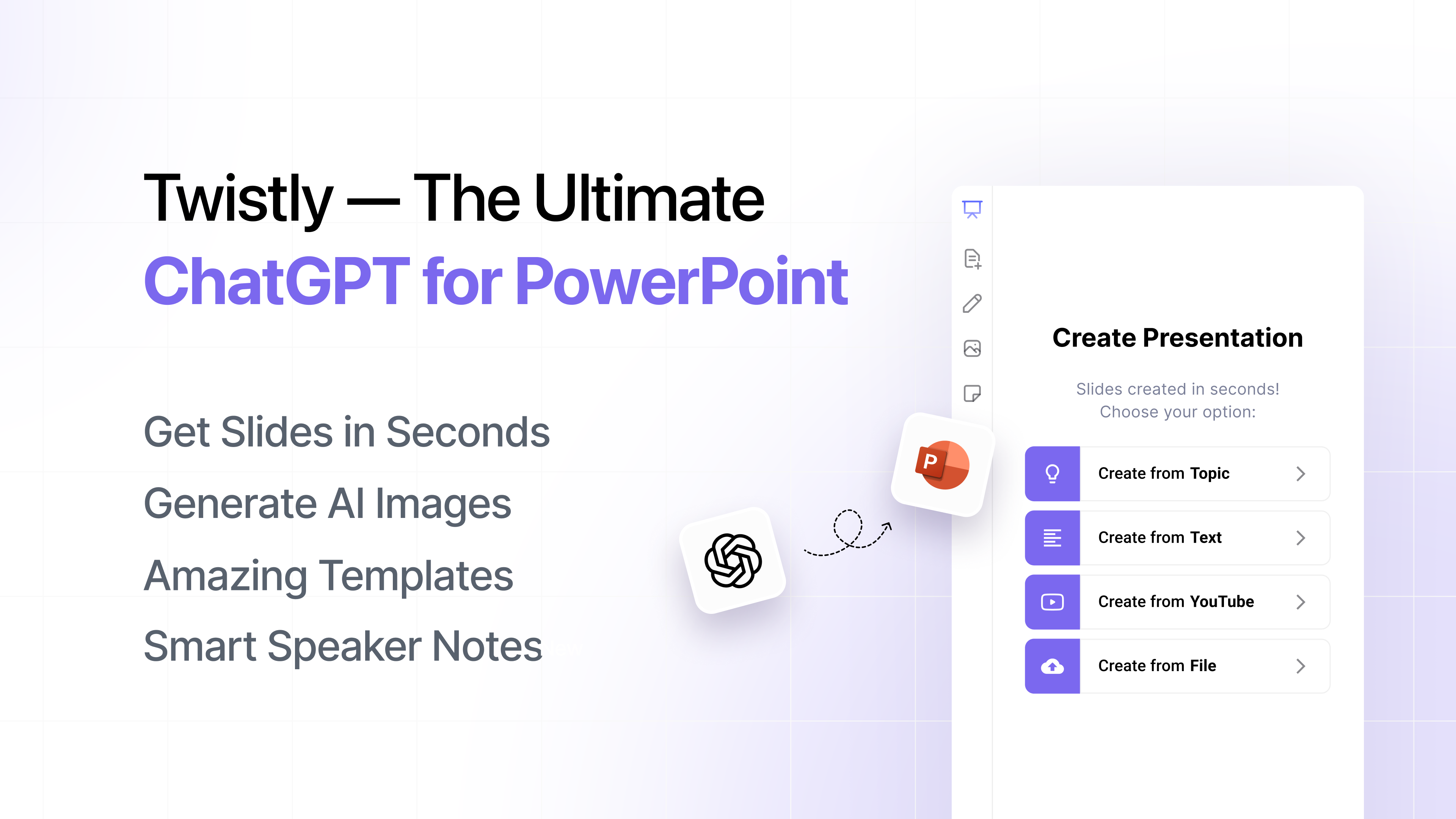 Twistly Twistly Homepage - AI PPT Maker