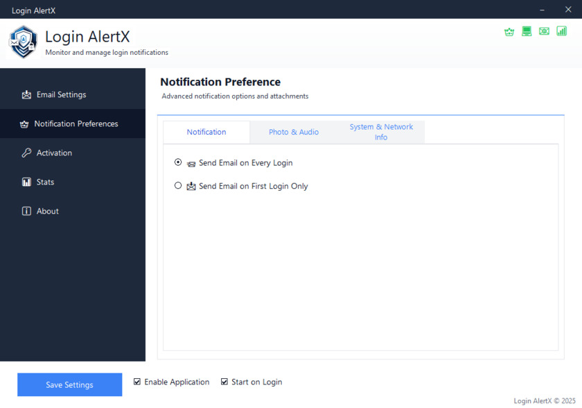 Login AlertX Landing Page