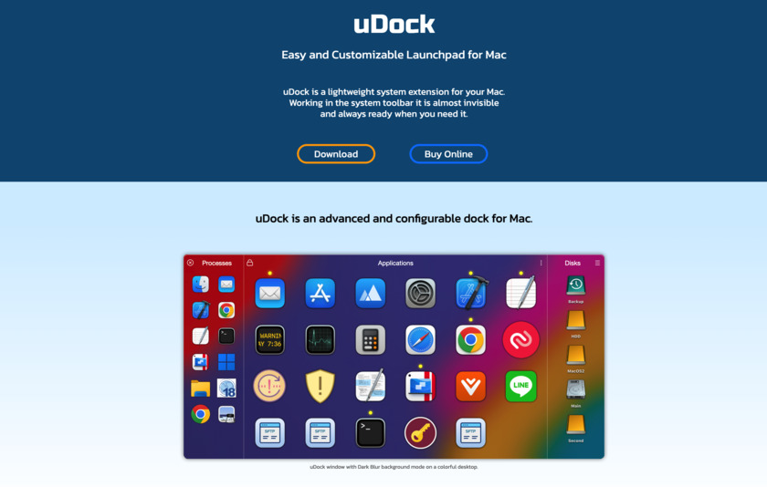 uDock Landing Page