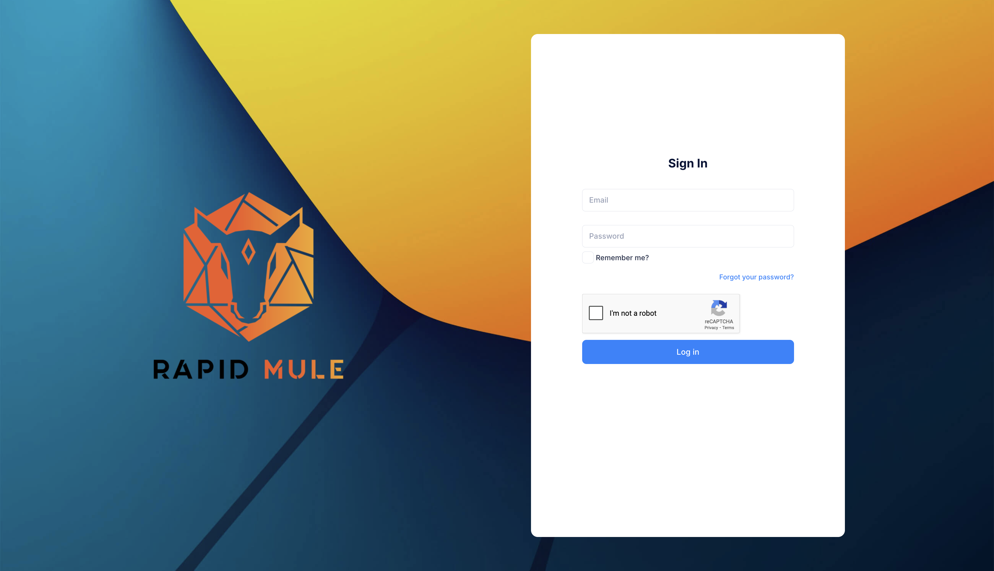 RapidMule Login