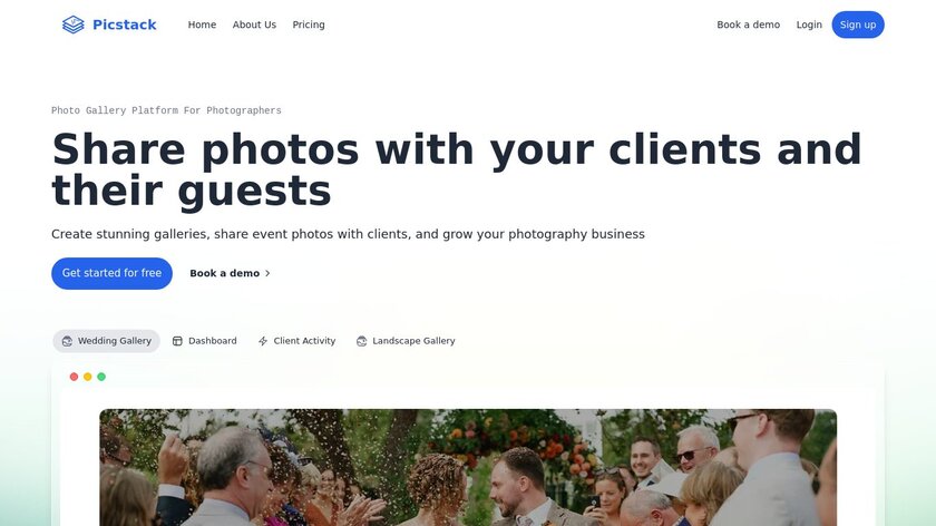 Picstack Landing Page