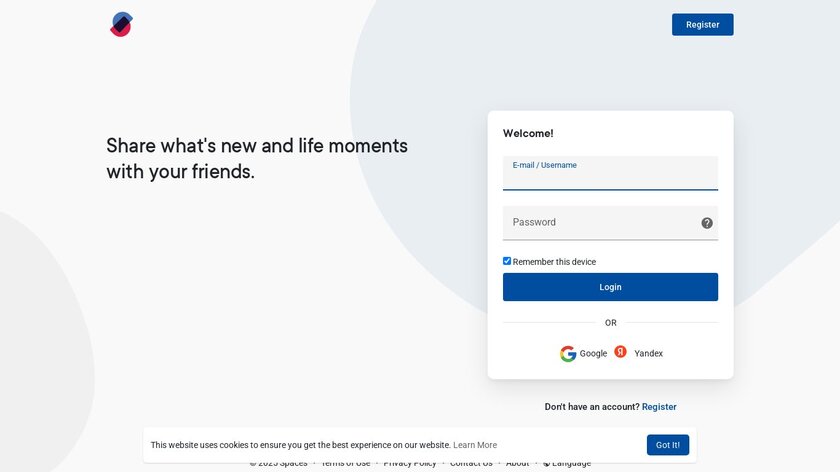 spacesone.com Landing Page
