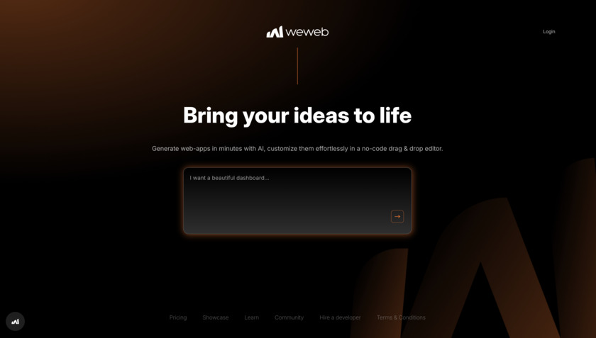 WeWeb Landing Page