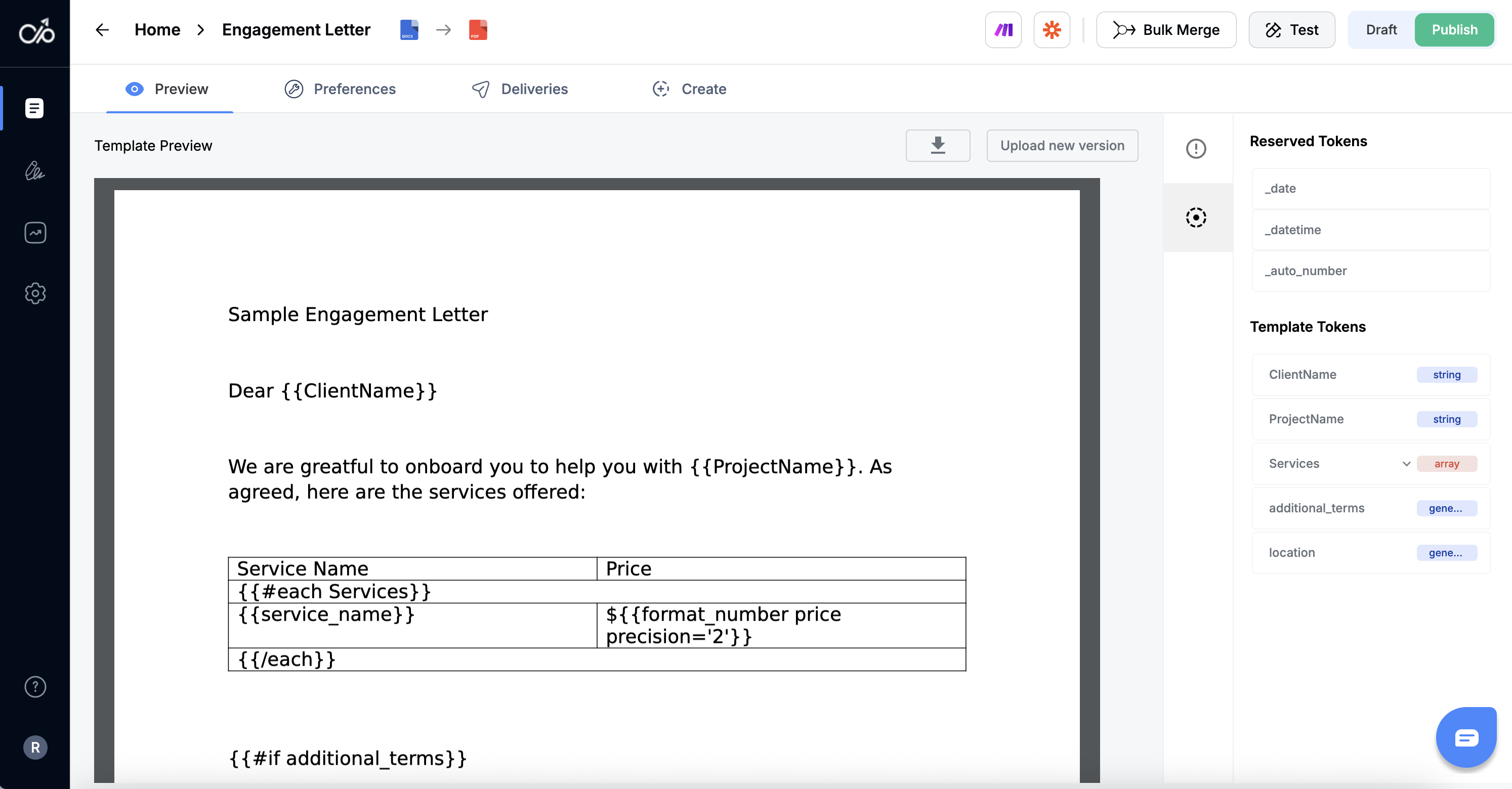 Docupilot Template Editor