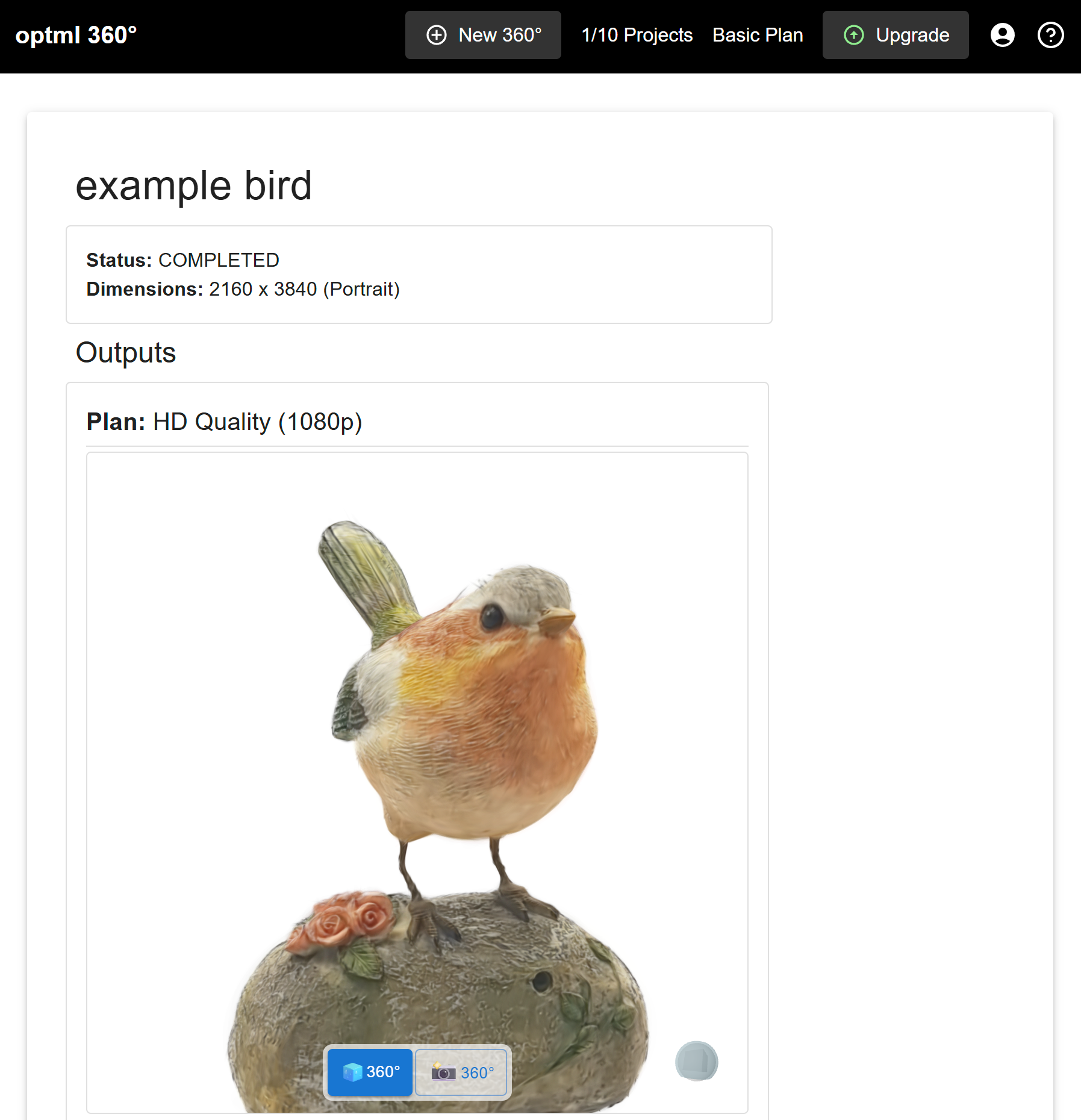 Optml 360 Editor View