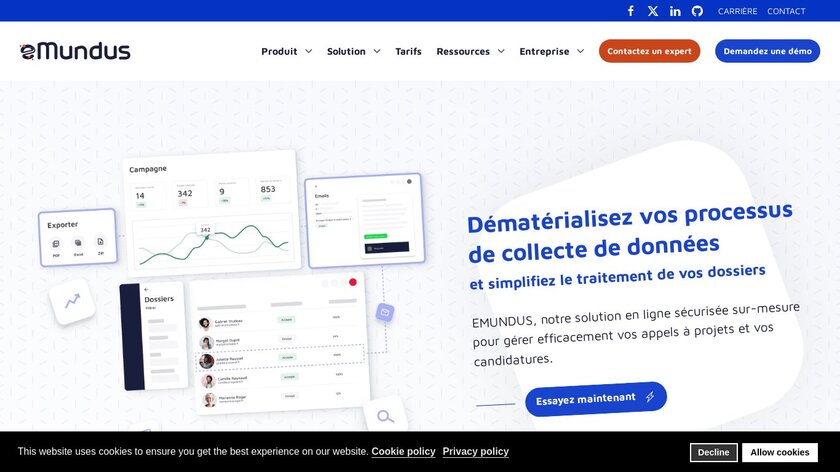 eMundus Landing Page