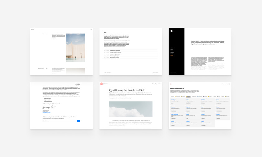 New UI Landing Page