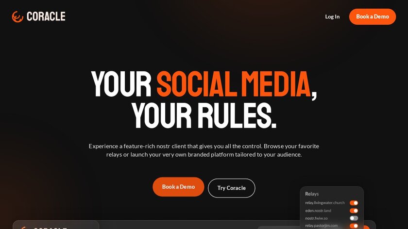 Coracle Landing Page