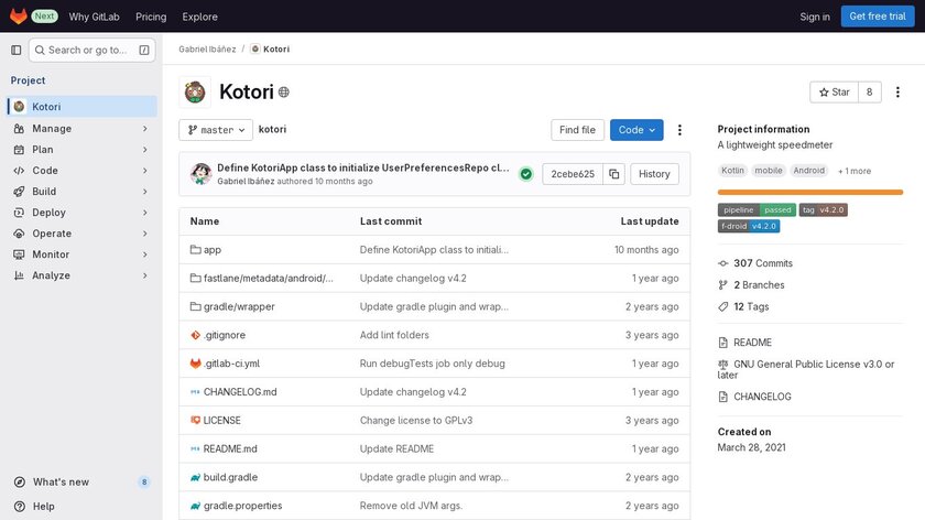 Kotori Landing Page