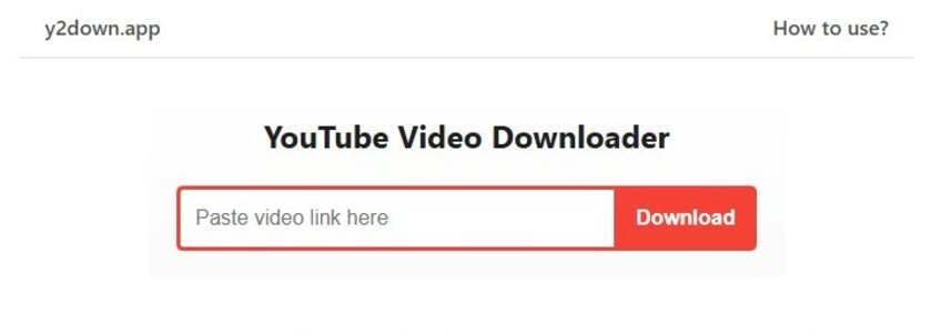 Y2Down.app Landing Page