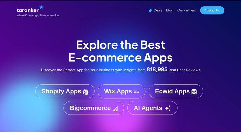 Taranker Landing Page