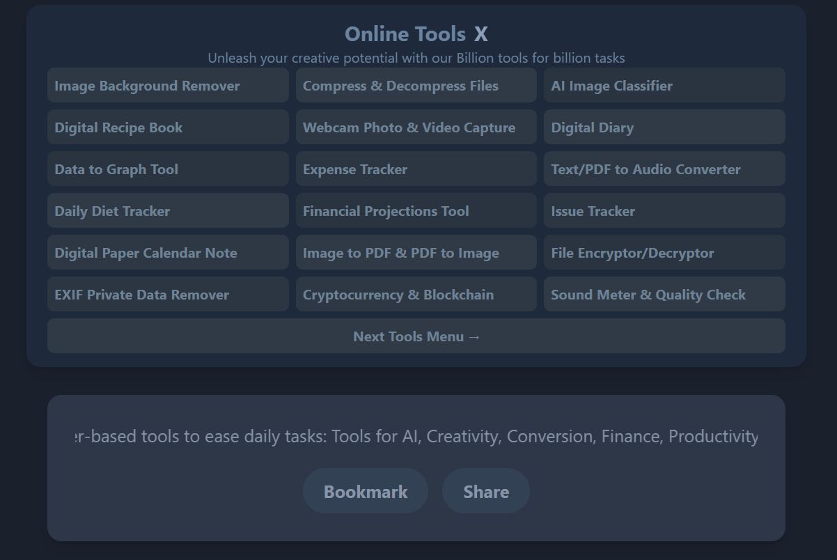 Online Tools X Online Tools X