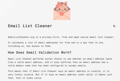 EmailListCleaner.org image