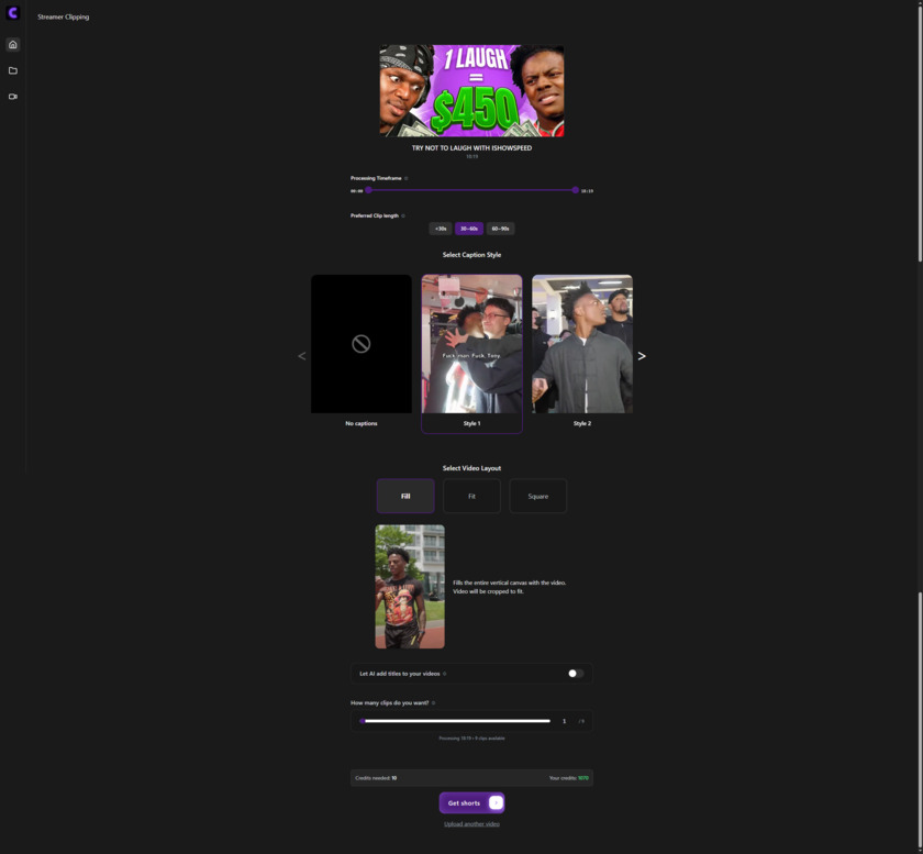 Clipcut.pro Clipcut.pro dashboard