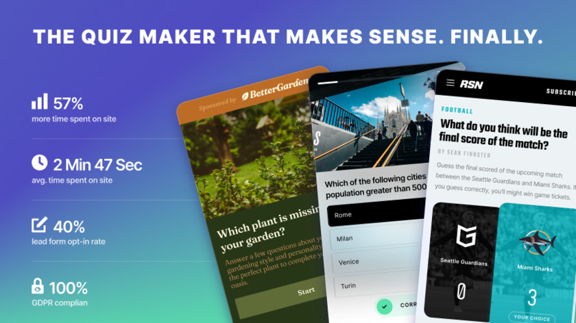Qzzr Landing Page