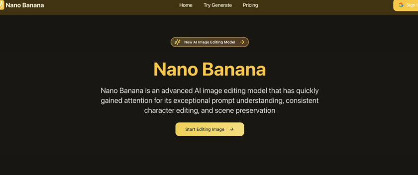 NanoBanana.io Landing Page