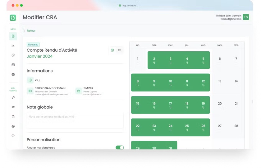 Timizer Landing Page