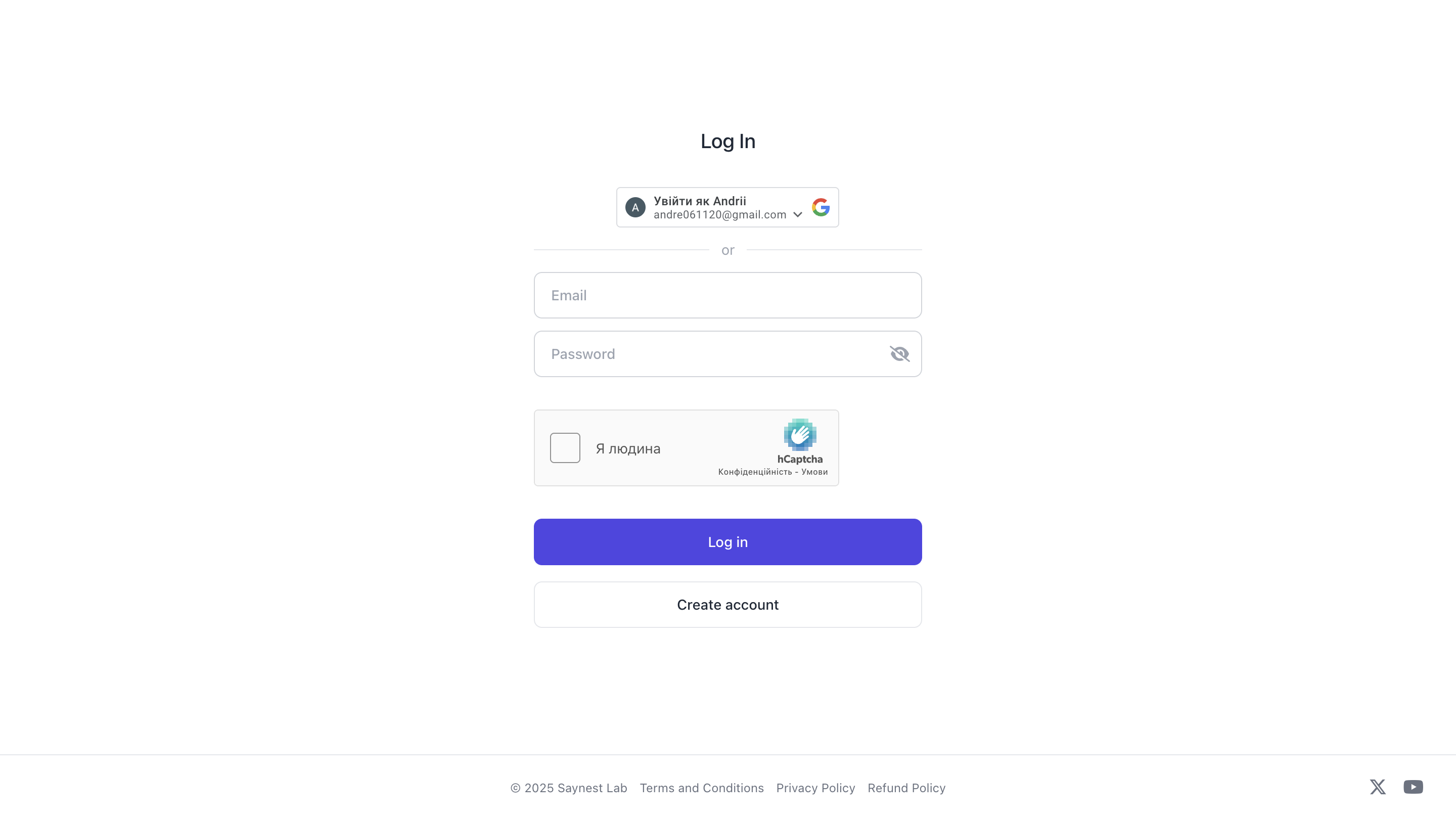 Saynest Lab login