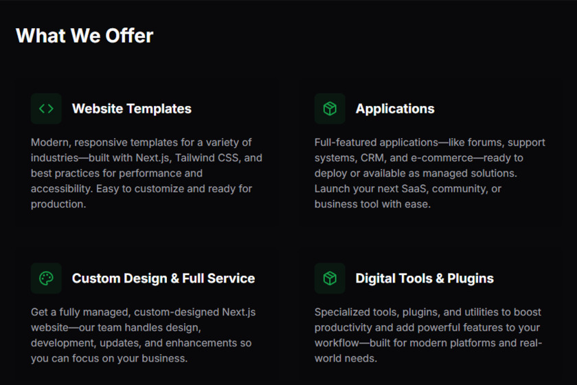 Modello.store Landing Page