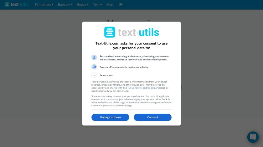 Text-Utils Landing Page